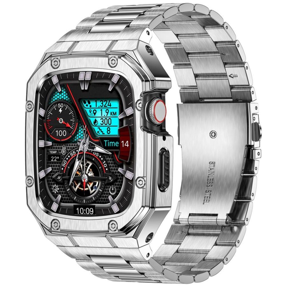 Stainless Steel Silver Watch Band for Apple Watch 38 40 41mm